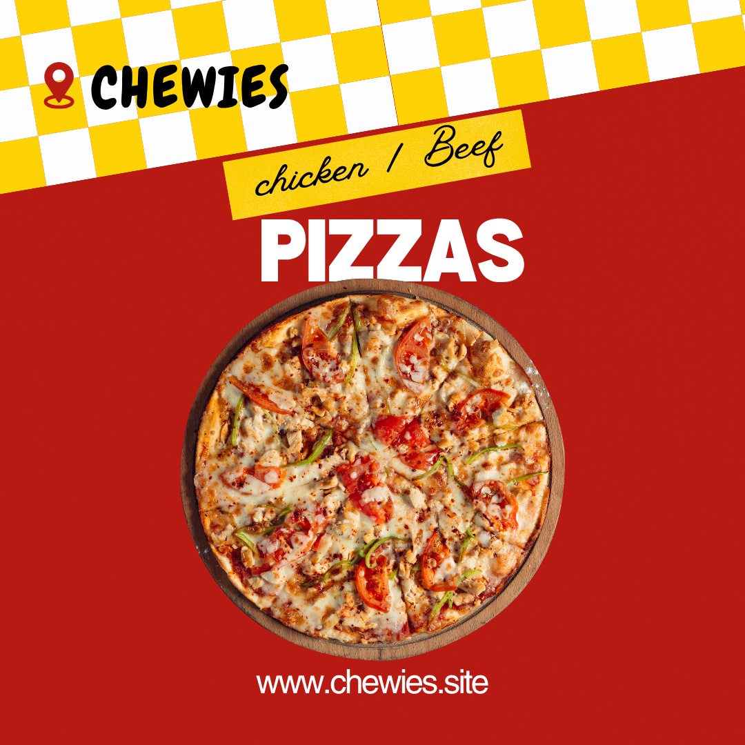 Large Chicken / Beef Pizza